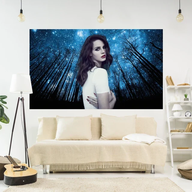 Skanto | Lana Del Rey Poster Wandteppich Wanddeko - Smoker - Ästhetische Schlafzimmer- oder Heimdekoration