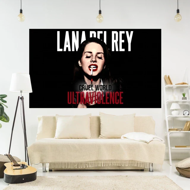 Skanto | Lana Del Rey Poster Wandteppich Wanddeko - Smoker - Ästhetische Schlafzimmer- oder Heimdekoration