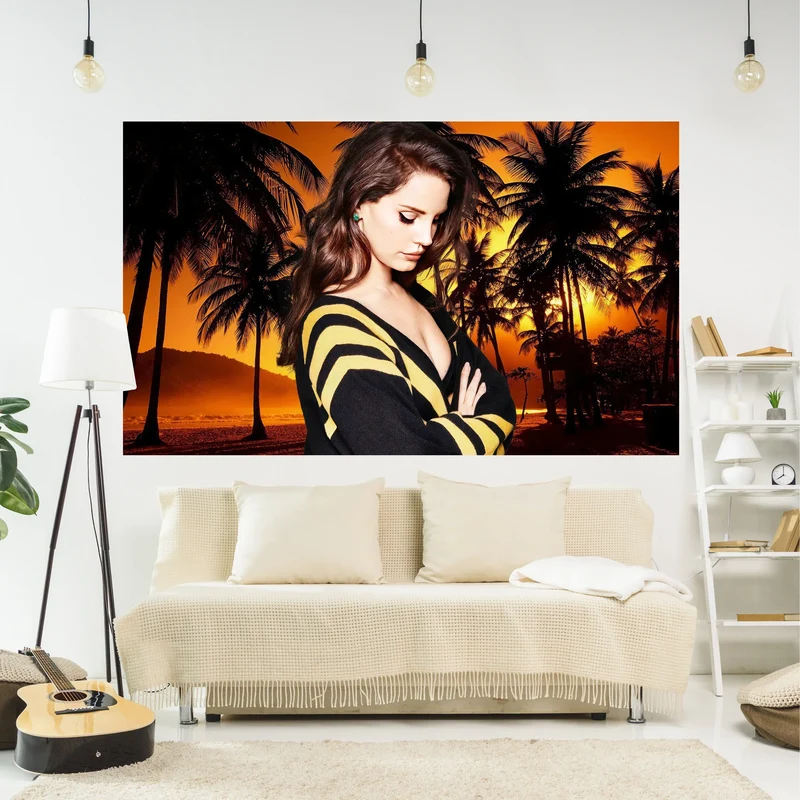 Skanto | Lana Del Rey Poster Wandteppich Wanddeko - Smoker - Ästhetische Schlafzimmer- oder Heimdekoration