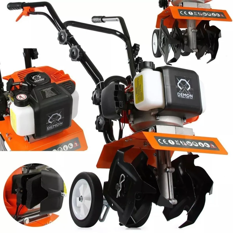 Benzin-Motorhacke 2-Takt 51,7ccm Gartenfräse 30cm