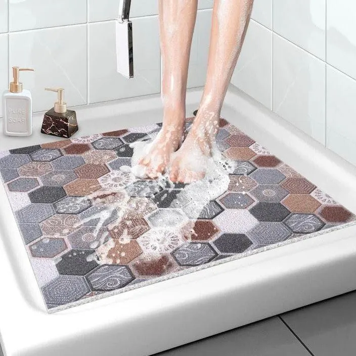 Rutschfeste PVC-Duschmatte 80×80cm Anti-Rutsch Badematte