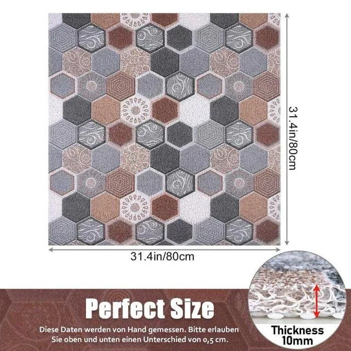 Rutschfeste PVC-Duschmatte 80×80cm Anti-Rutsch Badematte