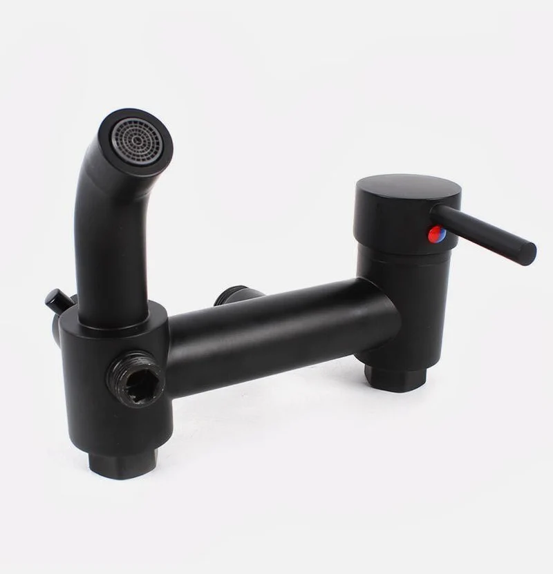 Duschsystem Retro Schwarz Regendusche Set mit Handbrause Wandmontage