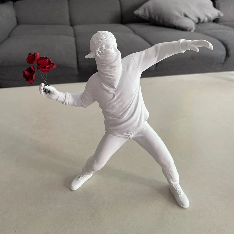 Skanto | Banksy Flower Rioter