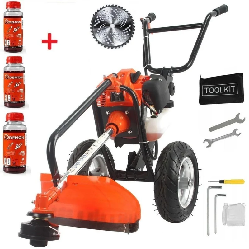 Mobile Gartensense mit Fahrwagen 5,2 PS Benzin Freischneider