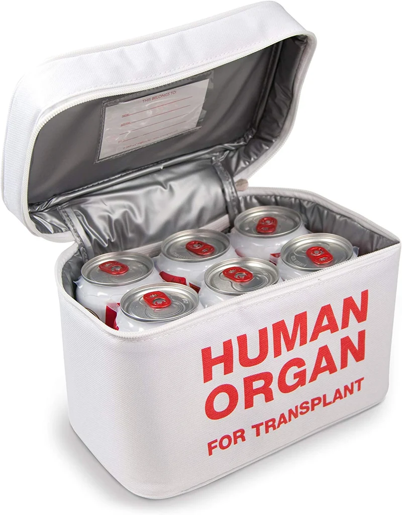 Human Organ Insulated Lunch Bag
