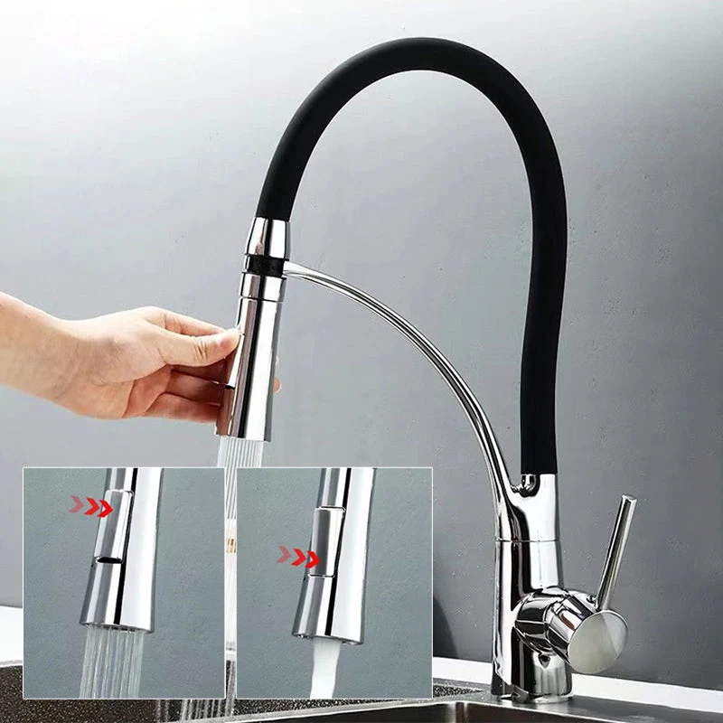 Skanto | Moderne 1-Griff-Armatur Kupfer berührungslos mit Wasserspender Standard-Küchenarmatur