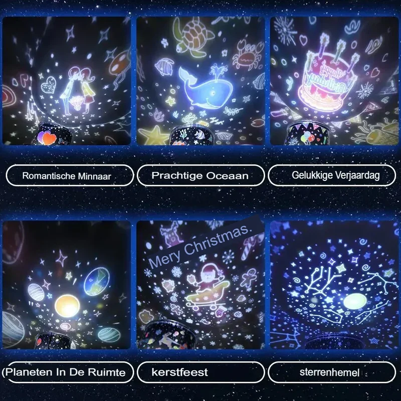 Skanto | Sternenhimmel Projektorlampe für Kinder - Magisches Nachtlicht