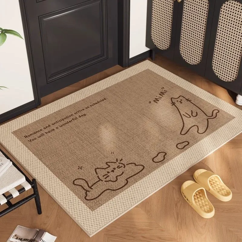 Adorable Katzen-Themen Willkommen Matte