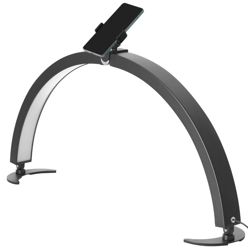 Halbmond LED Schreibtischlampe faltbar – dimmbar & einstellbar