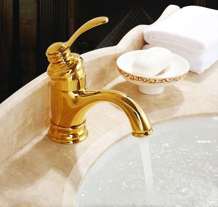Skanto | Antik-Messing Wasserhahn Badarmaturen Waschtischarmatur