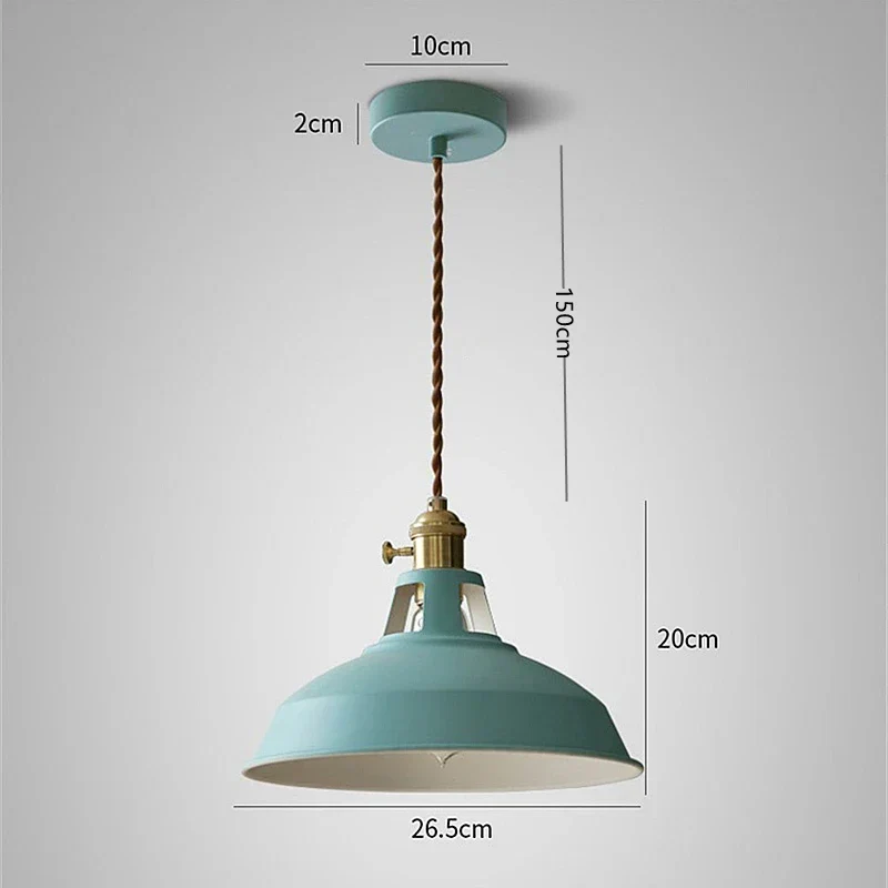 Skanto | Nordische Industrielle LED-Pendelleuchte Retro