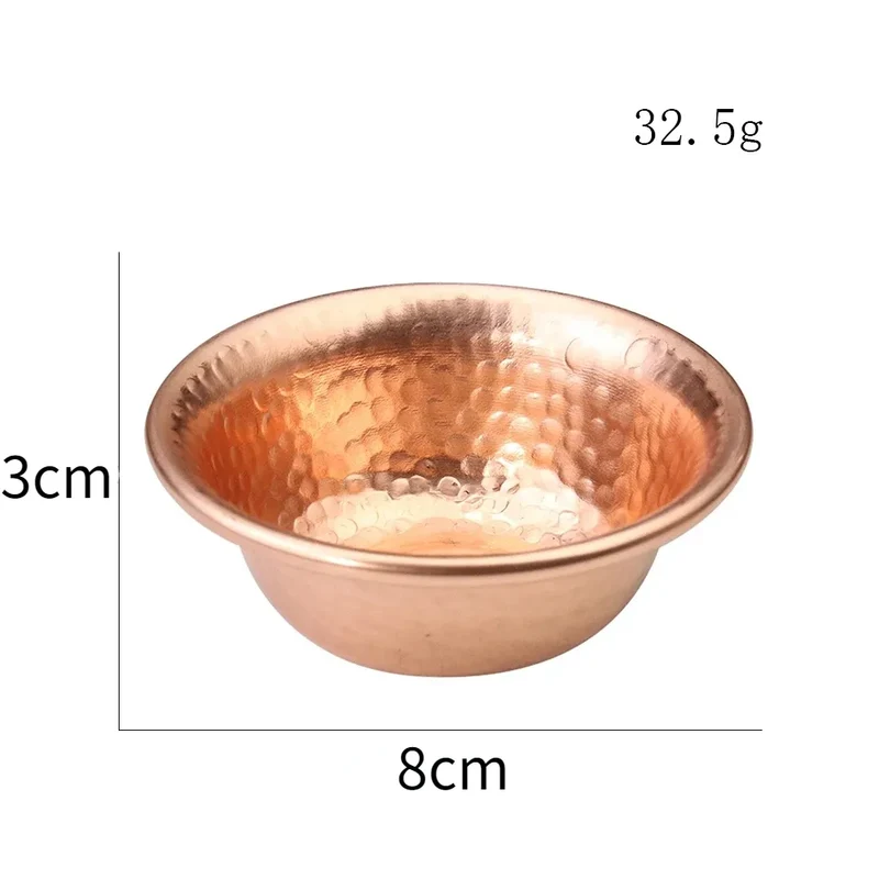 Skanto | Nepalesische Wasserschale aus reinem Kupfer – Handgehämmertes Muster, Weihwasserschale für Buddha-Buddhismus-Zubehör