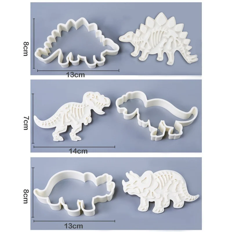 Dinosaur Fossil Cookie Molds
