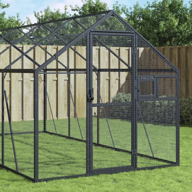 Alu-Voliere Vogelvoliere Vogelhaus 4x1,79m Voliere