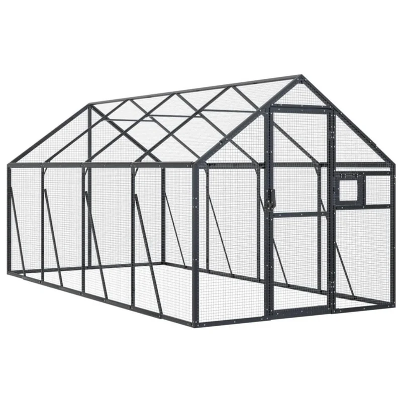 Alu-Voliere Vogelvoliere Vogelhaus 4x1,79m Voliere