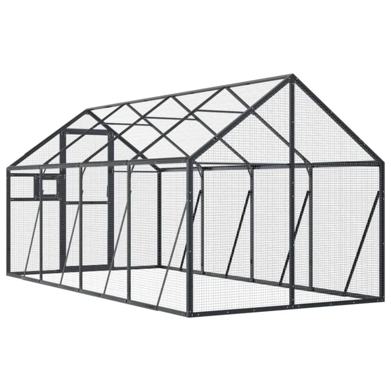 Alu-Voliere Vogelvoliere Vogelhaus 4x1,79m Voliere