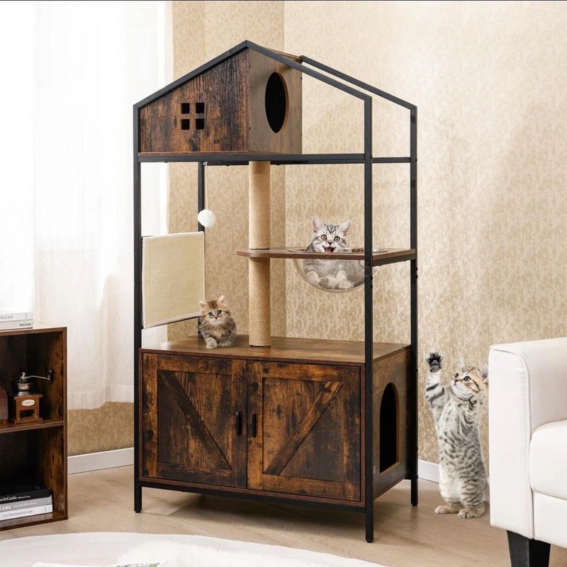 Kratzbaum Katzenschrank Katzenklo Katzenmöbel
