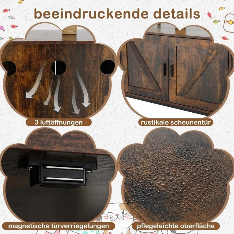 Kratzbaum Katzenschrank Katzenklo Katzenmöbel