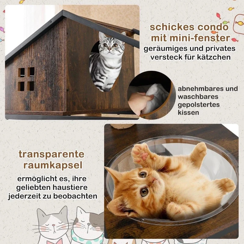 Kratzbaum Katzenschrank Katzenklo Katzenmöbel