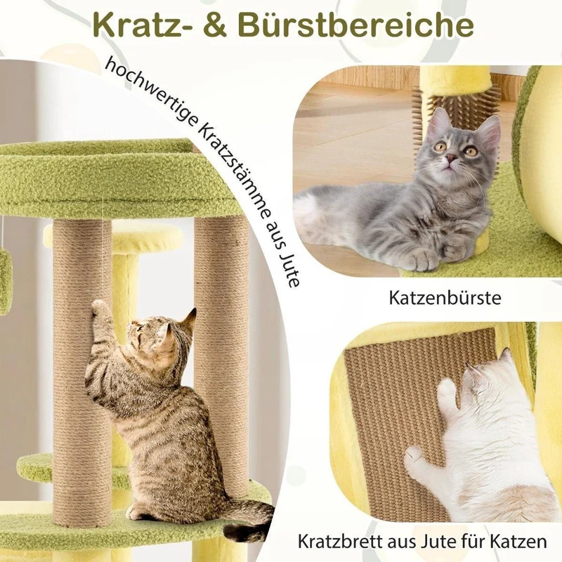 Mehrstöckiger Kratzbaum Katzenhaus Avocadodesign Haustiere