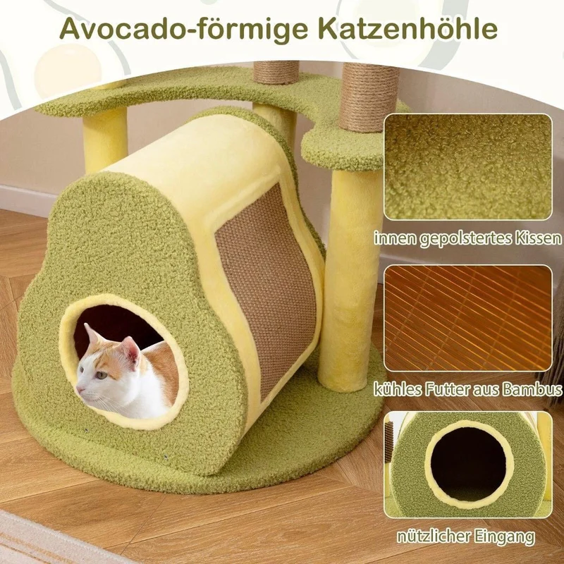 Mehrstöckiger Kratzbaum Katzenhaus Avocadodesign Haustiere