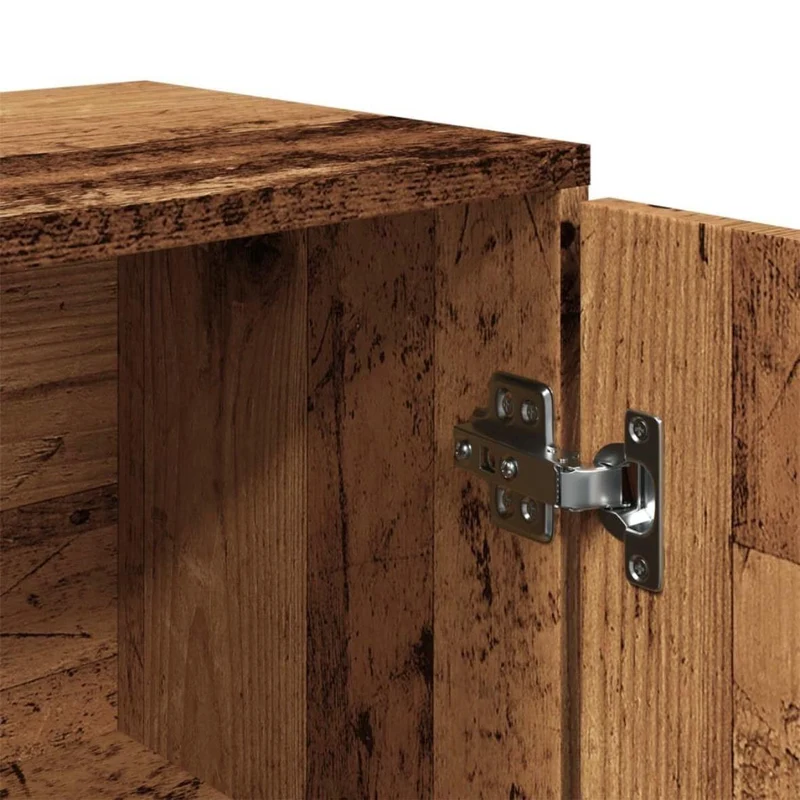 Sideboard mit 4 Schubladen & 2 Türen im Altholz-Look 88 cm