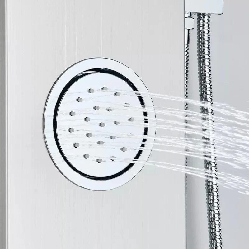 Edelstahl Duschpaneel mit Regendusche & Massagejets