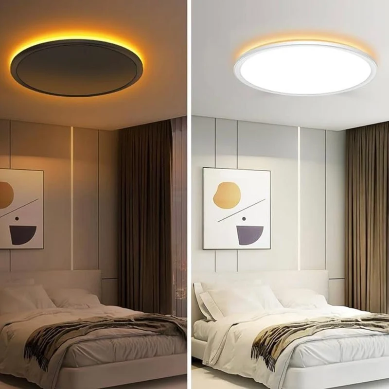 LED-Deckenleuchte mit Fernbedienung, Nachtlicht & Dimmfunktion
