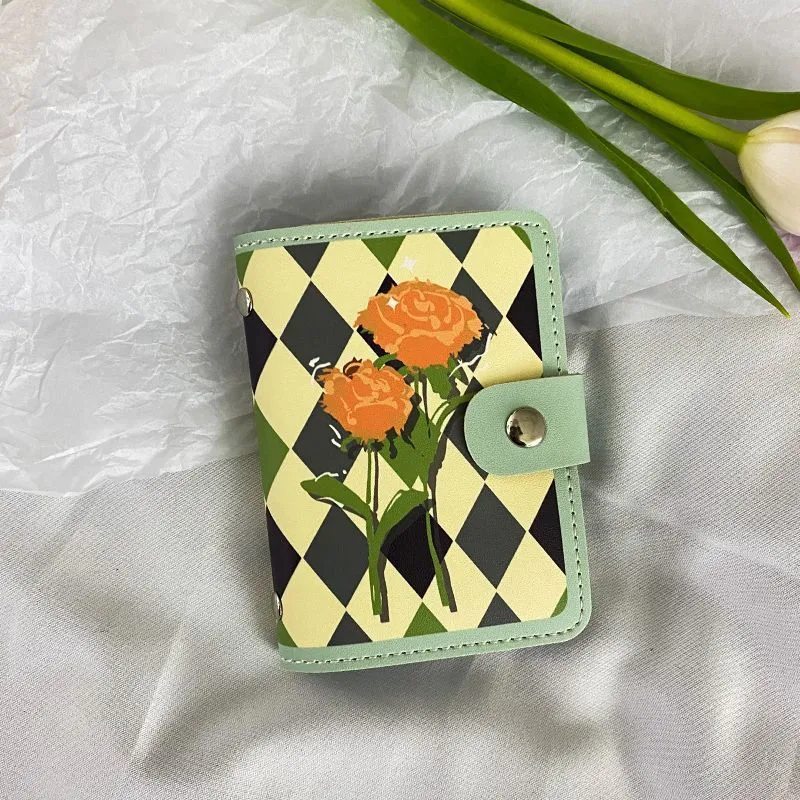 Blumenmuster Organizer Geldbörse
