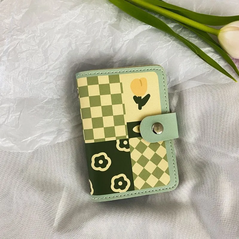 Blumenmuster Organizer Geldbörse