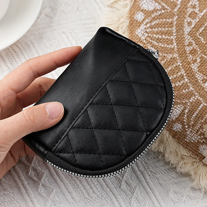 Gepolsterte Reißverschluss-Münztasche