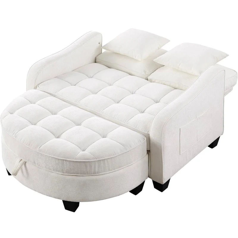 Modulares Schlafsofa 2in1 mit Schlaffunktion Beige