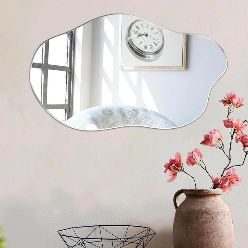 Asymmetrischer Wandspiegel Spiegel Deko Wohnzimmer