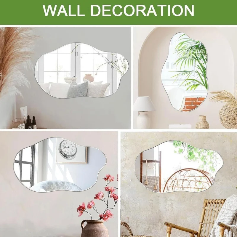 Asymmetrischer Wandspiegel Spiegel Deko Wohnzimmer