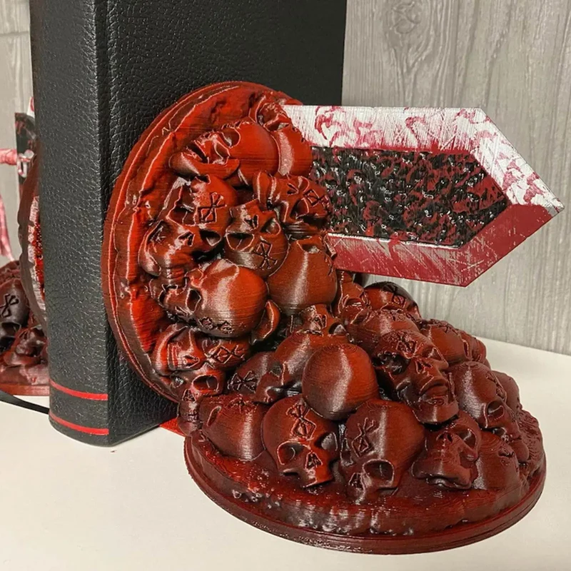 Skanto | Berserk Buchstützen Dragon Slayer Harz Handwerk Studie Kunst Dekorative Ornament Home Schreibtisch Bücherregal T4z7
