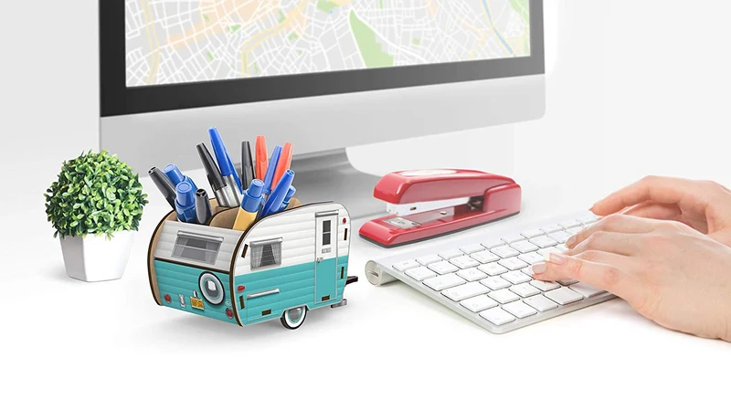 Vintage Camper Pencil Holder
