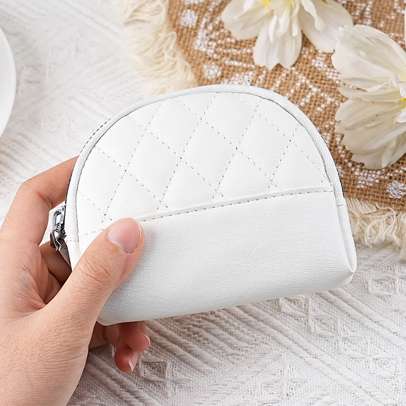 Gepolsterte Kunstleder-Münztasche