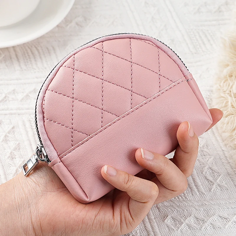 Gepolsterte Kunstleder-Münztasche
