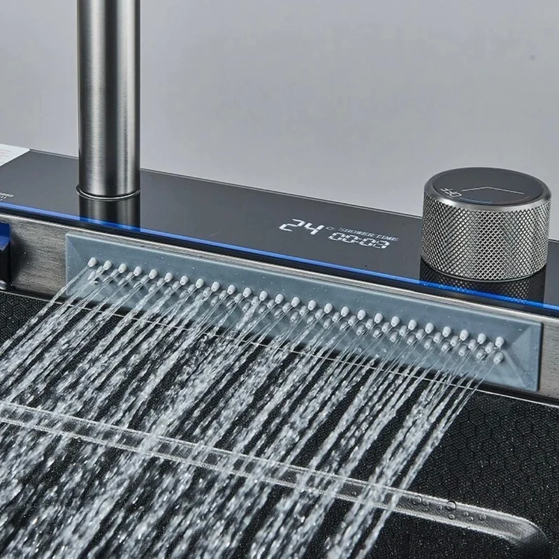 Edelstahl Einbauspüle mit Wasserfall Armatur 75×45 cm