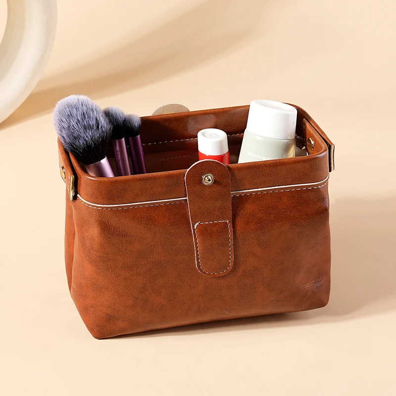 Vintage Leder Kosmetikbox