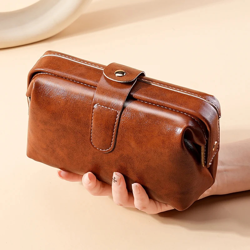 Vintage Leder Kosmetikbox