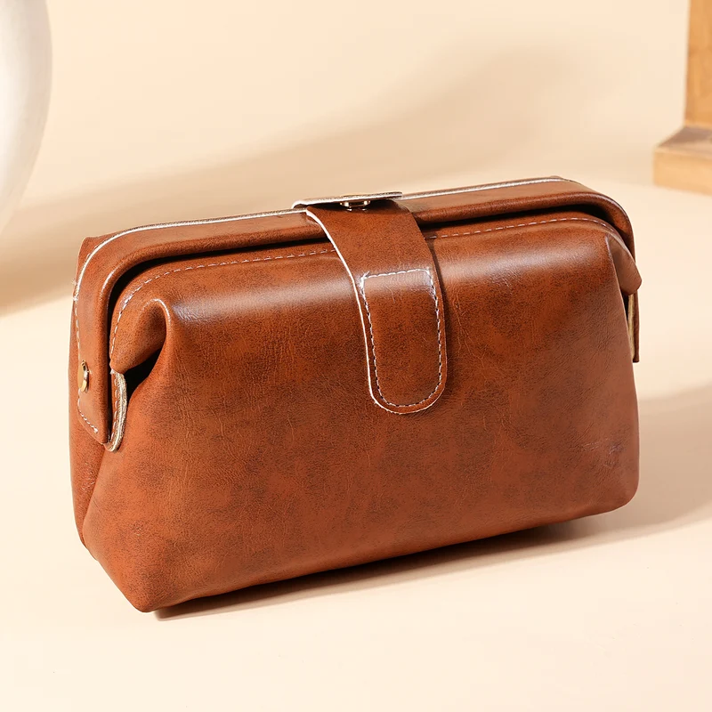 Vintage Leder Kosmetikbox