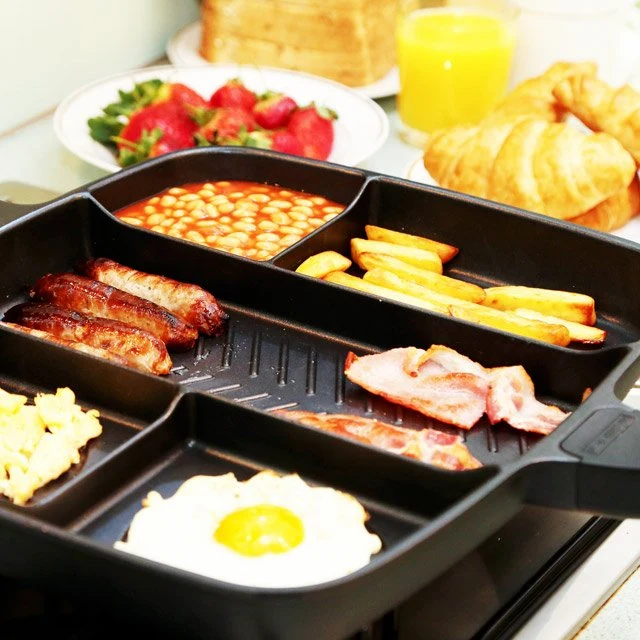 Multi Sectional Divided Skillet