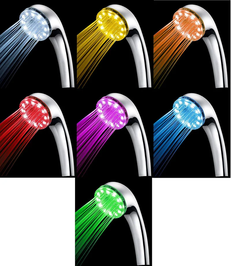 LED Rainbow Shower Head