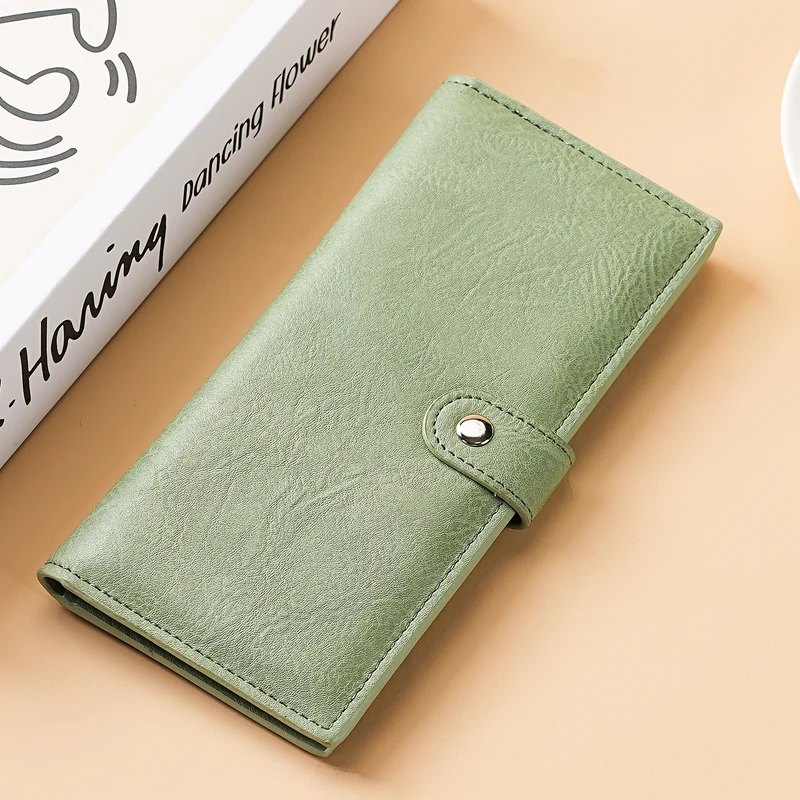 Elegante Texturierte Leder Lange Geldbörse