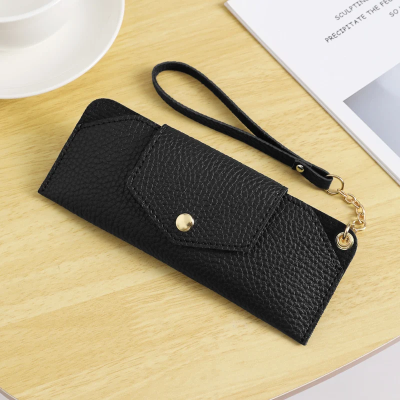 Elegante Texturierte Leder Clutch Tasche