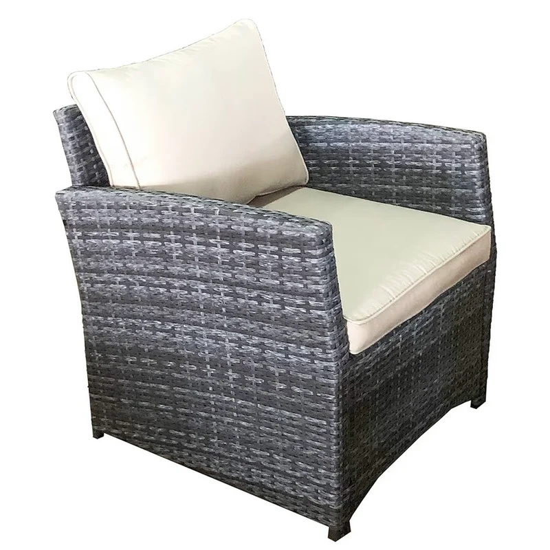 Gartenlounge Set Polyrattan Sitzgruppe 3-Sitzer Sofa