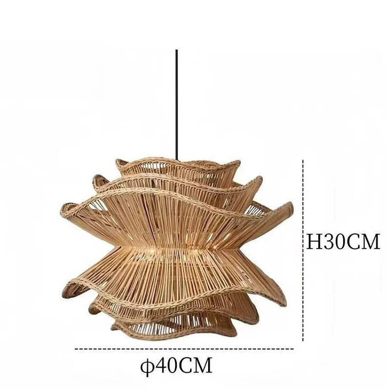 Zeitgenössische elegante wellenförmige Pendelleuchte