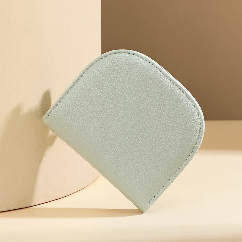 Texturiertes Leder-Zip-Portemonnaie